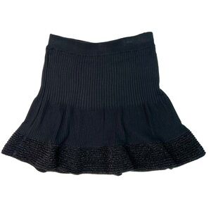 Rachel Comey Knit Flared Skirt Black Size Small